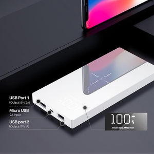 Wireless Charger Power Bank For Xiaomi Dual USB Mi External Battery Bank Charger for Mobile Phones - jnpworldwide