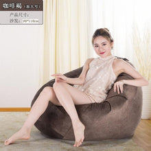 Load image into Gallery viewer, Large Bean Bag Sofa Chairs Cover Lazy Cover No Filler Suede Loungers Ottoman Living Room Furnitures - jnpworldwide