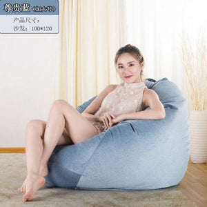 Large Bean Bag Sofa Chairs Cover Lazy Cover No Filler Suede Loungers Ottoman Living Room Furnitures - jnpworldwide