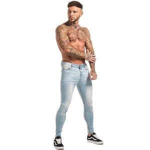 men jean star slim pants skinny ripped fit new stretch super designer many sizes colors rip a - jnpworldwide