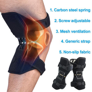 Joint Support Knee Pads Breathable Non-slip Lift Knee Pads Powerful Rebound Spring Force Knee Booster - jnpworldwide