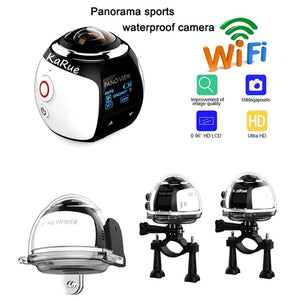 Camera digital 360 Panoramic Ultra HD 4K Wifi Portable Camcorder Waterproof Driving VR Sport Camera - jnpworldwide