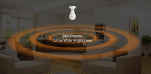 360 Degree Panorama Video Camera Wifi Light Bulb Surveillance Cam Recorder CCTV Motion Night HD - jnpworldwide