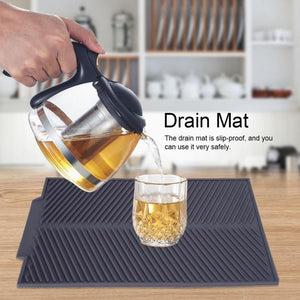 Durable Drying Mat Premium Heat Resistant Tableware Dishwasher Cushion Pad Table Silicone Dish home - jnpworldwide