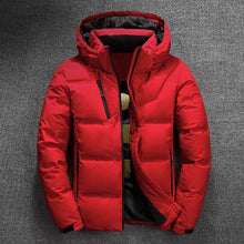 Load image into Gallery viewer, Winter Jacket Men Thermal Thick Coat Snow Red Black Parka Male Warm Outwear Fashion Long Sleeve flat - jnpworldwide