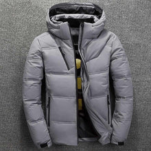 Load image into Gallery viewer, Winter Jacket Men Thermal Thick Coat Snow Red Black Parka Male Warm Outwear Fashion Long Sleeve flat - jnpworldwide