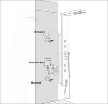 Load image into Gallery viewer, Luxury Brushed Bathroom Hand Shower Faucet LED Bathtub Mixer Tap Temperature spray Nozzle Sprinkler - jnpworldwide