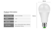 Load image into Gallery viewer, Dimmable Smart Home Life LED light Bulb E27 Music Bluetooth Control lamp Android IOS System motion A - jnpworldwide