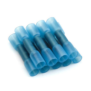 Heat Shrink Butt Wire Connectors Blue Waterproof Insulated Automobile Wire Cable Terminals repair - jnpworldwide
