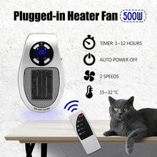 Load image into Gallery viewer, Heater fan electric heating Socket Portable sterilize virus Bacteria thermostat air Winter Warmer us - jnpworldwide