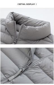 Jacket Men Winter Portability Warm Duck Hooded Men Coat casual trousers stretch flat soft waterproof - jnpworldwide