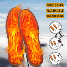 Load image into Gallery viewer, Heating Foot Pads USB Recharge Electric Heated Insoles Shoes Winter Warmer Boots Charge Heater new - jnpworldwide