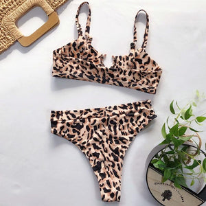 Brazilian Sexy Women High Waist Bikini Swimsuit Swimwear Female Thong Set Bathing Suit women body - jnpworldwide