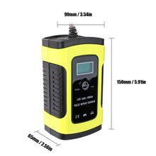 Load image into Gallery viewer, Rechargeable battery Car 18650 batteries 3 flashlight Fast Power	Wet Dry Lead Digital LCD Display v - jnpworldwide