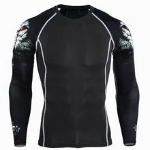 Load image into Gallery viewer, Men Thermal Underwear Long Sleeve Fitness Tights Sportswear Compression Elastic Track Running Wear a - jnpworldwide