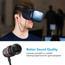 Load image into Gallery viewer, Product design Stereo Earbuds Earphone KIWI VR Headset Black play headset ear mic mini Oculus Quest - jnpworldwide