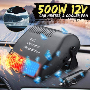 Car Heater Heating 12V 500W Car Defroster Winter Auto Electric Stove Fan Heating Air Cooling Integrated Defrosting - jnpworldwide