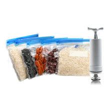 Load image into Gallery viewer, Sous Vide Vacuum Sealer Manual Pump Food Saver Bags Reusable for Kitchen Food Storage Home Gadgets Vacuum Packaging Tools - jnpworldwide