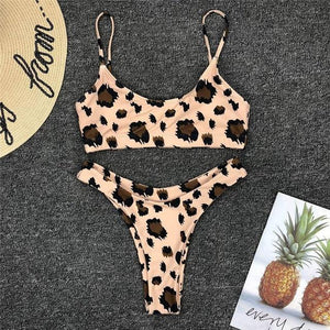 Snakeskin Bikini Women Swimwear Leopard Bikinis Sexy Biquini Swim Suit Push Up Swimsuit Female Beachwear Swimming Bikini Women - jnpworldwide