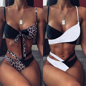 Brazilian Sexy Women High Waist Bikini Swimsuit Swimwear Female Thong Set Bathing Suit women body - jnpworldwide