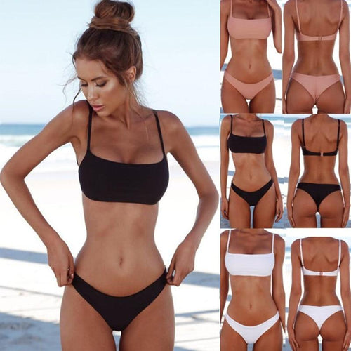 2 Piece Sexy Push Up Women Bikini Swimsuit Swimwear Female Set Bathing Suit Bodysuit Bathing beach - jnpworldwide
