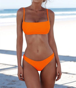 2 Piece Sexy Push Up Women Bikini Swimsuit Swimwear Female Set Bathing Suit Bodysuit Bathing beach - jnpworldwide