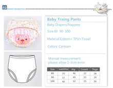 Load image into Gallery viewer, Baby Cotton Pants Panties Diapers Reusable Cloth Nappies Washable Infants Children Underwear Nappy - jnpworldwide
