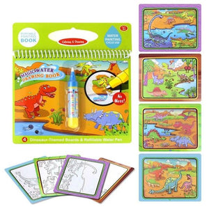 8 styles Magic Water Drawing Book Coloring Doodle Magic Pen Toys early education Kids Birthday Gift - jnpworldwide