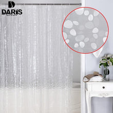 Load image into Gallery viewer, Plastic PEVA 3d Waterproof Shower Curtain Transparent White Clear Bathroom Luxury Bath Hook Bathtub - jnpworldwide