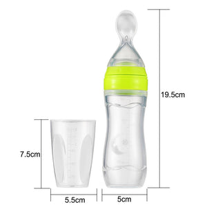 Newborn Baby Bottle Leak-proof Food Dispensing Spoon Juice Cereal Feeding Supplement Rice Cereal - jnpworldwide