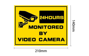 WARNING STICKER Security Signs-Window Stickers Home Surveillance System CCTV Alert Sticker IP Camera - jnpworldwide