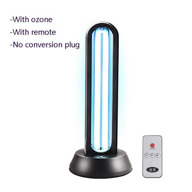 UVC Lamp Quartz Ozone Home Ultraviolet Control Timer Germicidal Bacterial Virus Light Air Purifier A - jnpworldwide