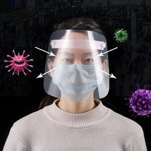 Transparent Protective Mask Guard Anti-Fog UV Shock Splash Dust safety Oil Proof Full Face Shield - jnpworldwide