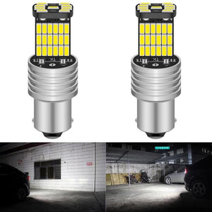 2 pcs LED Bulbs Car Lights Turn Signal Reverse Brake 12V Automobiles Lamp for Skoda vehicle repair - jnpworldwide