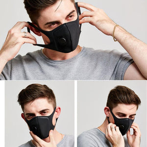 Waterproof Universal Protective Mask cover wind Breathing Built In Exhalation Filtered Air dust 3D - jnpworldwide