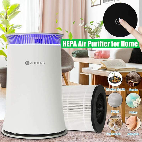 Air Purifier HEPA Filter Negative Ion Fresh Air Smart Timer Control Home Office LED Night Light dust - jnpworldwide