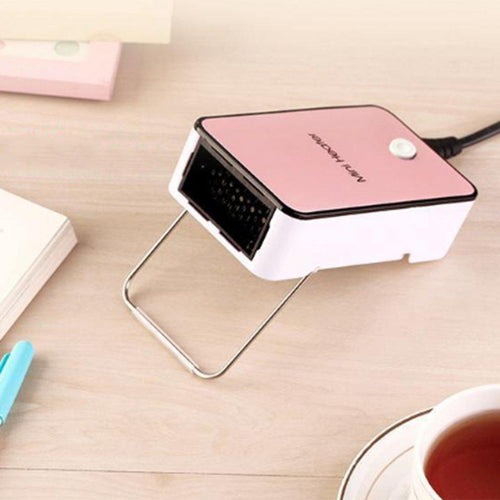 Electric Heater Fan Countertop Mini Home Room Handy Fast Power Saving Warmer Winter Ceramic Heating - jnpworldwide