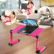 Load image into Gallery viewer, Table Stand Notebook Table Desk Stand Mouse Pad Tray PC Laptop Folding sofa Bed Aluminum Adjustable - jnpworldwide