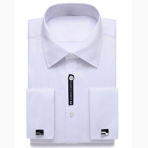Slim Fit Male Casual Shirts Long Sleeve French T Shirt Men sweatshirt champion full stitched suit - jnpworldwide