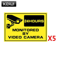 Load image into Gallery viewer, WARNING STICKER Security Signs-Window Stickers Home Surveillance System CCTV Alert Sticker IP Camera - jnpworldwide