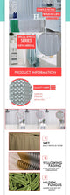 Load image into Gallery viewer, Plastic PEVA 3d Waterproof Shower Curtain Transparent White Clear Bathroom Luxury Bath Hook Bathtub - jnpworldwide