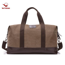 Load image into Gallery viewer, Handbag Fashion Casual Large Capacity Men Bag Weekend Outdoor Travel Women Canvas purse leather - jnpworldwide