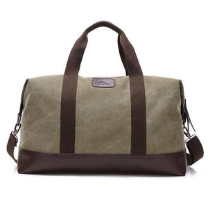 Handbag Fashion Casual Large Capacity Men Bag Weekend Outdoor Travel Women Canvas purse leather - jnpworldwide