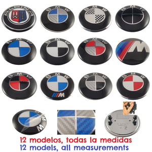 Logo BMW compatible size replacement car Logo emblem automobile band stick vehicle auto tool repair - jnpworldwide