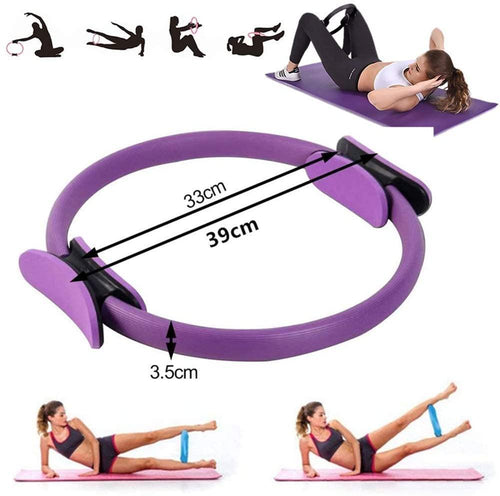 Yoga Circle Pilates Sport Magic Ring Women Fitness Kinetic Resistance Gym Workout Athletic fit frame - jnpworldwide