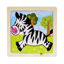 Load image into Gallery viewer, Intelligence Kids Toy Wooden 3D Puzzle Jigsaw Children Baby Cartoon Animal Puzzles Educational Learn - jnpworldwide