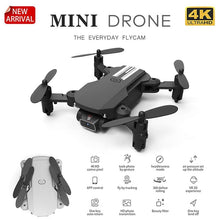Load image into Gallery viewer, Mini Drone 4K 1080P HD Camera WiFi Air Pressure Altitude Hold Black  Gray Foldable Quadcopter RC Toy - jnpworldwide