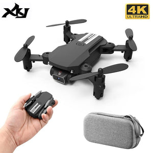 Mini Drone 4K 1080P HD Camera WiFi Air Pressure Altitude Hold Black  Gray Foldable Quadcopter RC Toy - jnpworldwide