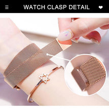 Load image into Gallery viewer, Luxury Stainless Mesh Bracelet Watches Women Crystal Analog Quartz Wristwatches Ladies Sports Clock - jnpworldwide