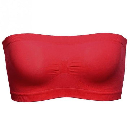 Lady Sexy Strapless Crop Top Bra Tube Underwear Breathable Stretch Layer Women brassiere lingerie - jnpworldwide
